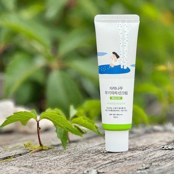 Солнцезащитный крем Round Lab Birch Juice Mild-Up Sunscreen SPF50+ PA++++ 50 ml 2385383601 фото