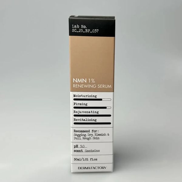 Оновлювальна сироватка для обличчя Derma Factory NMN 1% Renewing Serum, 30 мл 3098881126 фото