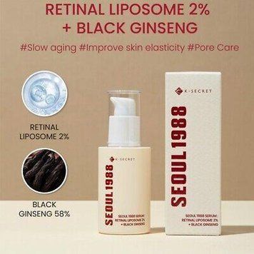 Антивікова сироватка з ретиналем Ksecret K-Secret Seoul 1988 Serum Retinal Liposome 2% Black Ginseng 30ml 2435976970 фото