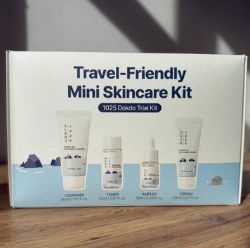 Набор миниатюр с морской водой ROUND LAB 1025 Dokdo Trial Kit (toner, ampoule, cream, cleanser) 2811183372 фото