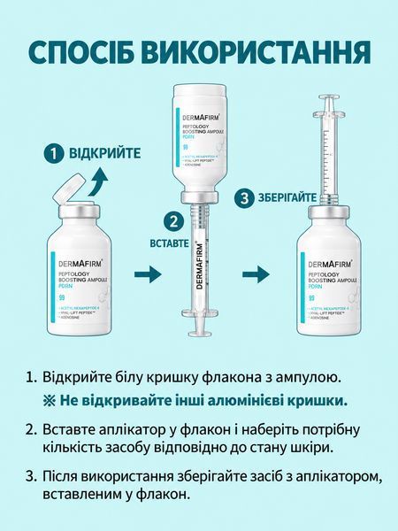 Сироватка бустер Dermafirm Peptology Boosting Ampoule PDRN 30 ml 3210336789 фото