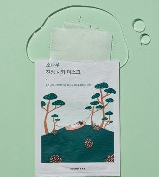 Успокаивающая тканевая маска для лица с экстрактом иголок сосны Round Lab Pine Calming Cica Mask Sheet 2241532750 фото