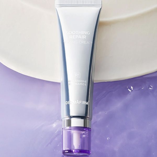 Тонизирующий крем для лица с глутатионом и бакучиолом Dermafirm Soothing Repair Toning Cream R4 50 ml 3158496650 фото