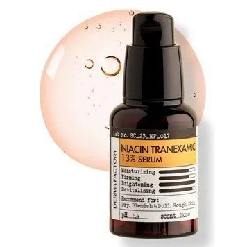 Освітлювальна сироватка для обличчя Derma Factory Niacin Tranexamic 13% Serum , 30 мл 2884531799 фото