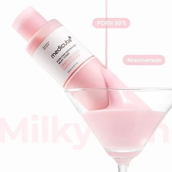 Молочный тонер с полинуклеотидами и пептидами Medicube PDRN Pink Niacinamide Milky Toner 150 ml 2789255697 фото