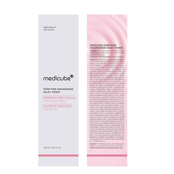 Молочный тонер с полинуклеотидами и пептидами Medicube PDRN Pink Niacinamide Milky Toner 150 ml 2789255697 фото