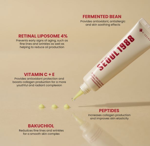 Крем для кожи вокруг глаз Ksecret K-Secret SEOUL 1988 Eye Cream Retinal Liposome 4% + Fermented Bean 30 ml 2502890567 фото