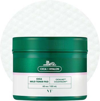 Тонер педи з центелою VT Cosmetics Cica Mild Toner Pad 60 шт 8809695670640 фото