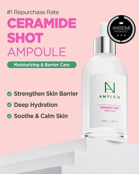 Сироватка для обличчя з керамідами Ample:N Ceramide Shot Ampoule 30 мл 8804014225549 фото