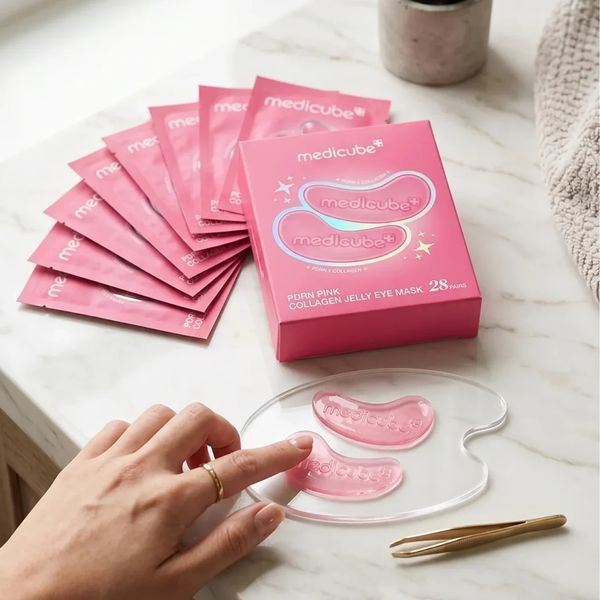 Гидрогелевые патчи для кожи вокруг глаз с PDRN и коллагеном Medicube PDRN Pink Collagen Jelly Eye Mask, 1 пара 3188550635 фото