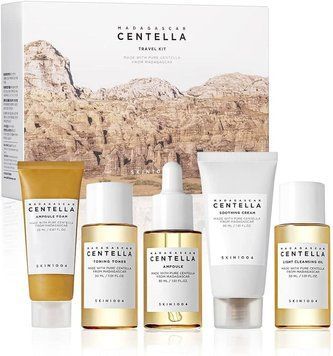 Набор косметики SKIN1004 Madagascar Centella Travel Kit ( Toner Ampoule Cream Cleansing Oil Ampoule Foam) 2794396065 фото