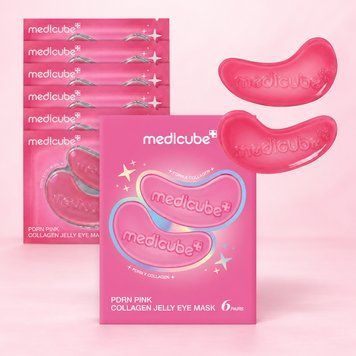Гидрогелевые патчи для кожи вокруг глаз Medicube PDRN Pink Collagen Jelly Eye Mask Patch 6 pairs 3190268295 фото